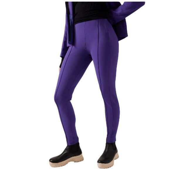Athleta Glacier Snow Skinny Pant Purple Athleisure Wear Size 6 - Picture 3 of 17